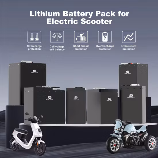 60V Electric Moped Lithium Battery Pack