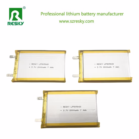 654065 3,7 V 2000 mAh Softpack-Akku/Lithium-Polymer-Akku/Lithium-Ionen-Akku/Lipo-Akku/Li-Ionen-Akku für digitale Produkte